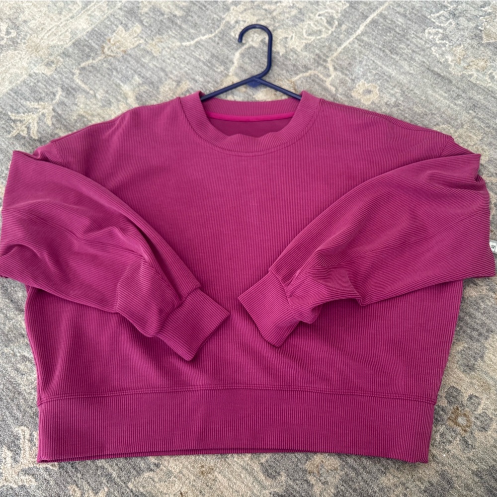 Women's Magenta “scuba” Sweatshirt